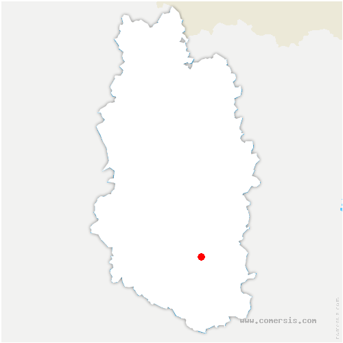 carte de localisation de Méligny-le-Grand