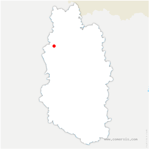 carte de localisation de Montfaucon-d'Argonne