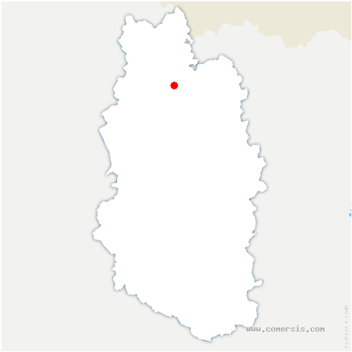 carte de localisation de Noncourt-sur-le-Rongeant