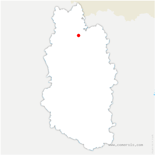 carte de localisation de Peuvillers