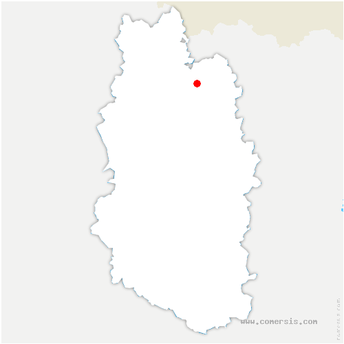carte de localisation de Thonnance-les-Moulins