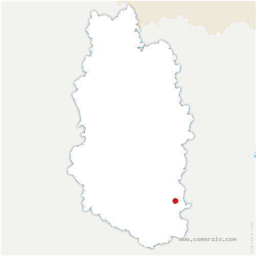 carte de localisation d'Ugny-sur-Meuse