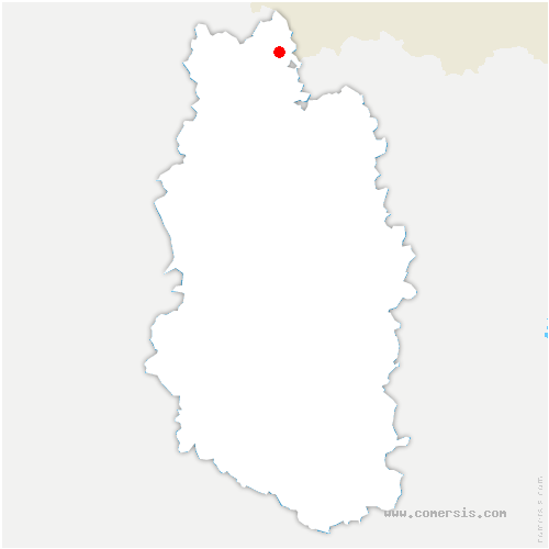 carte de localisation de Verneuil-Grand