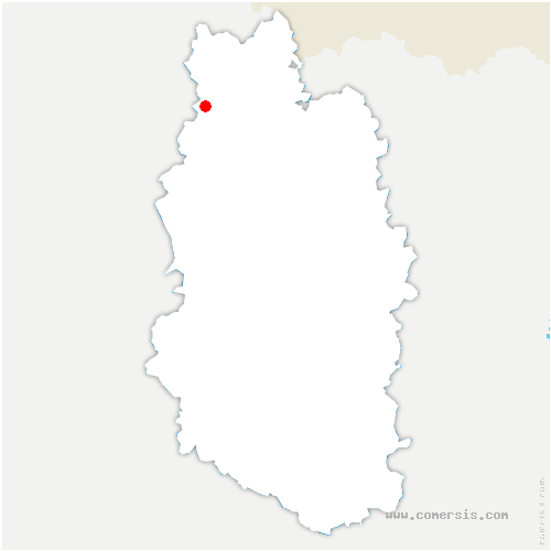 carte de localisation de Villers-devant-Dun