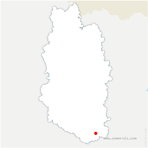 carte de localisation de Vouthon-Bas
