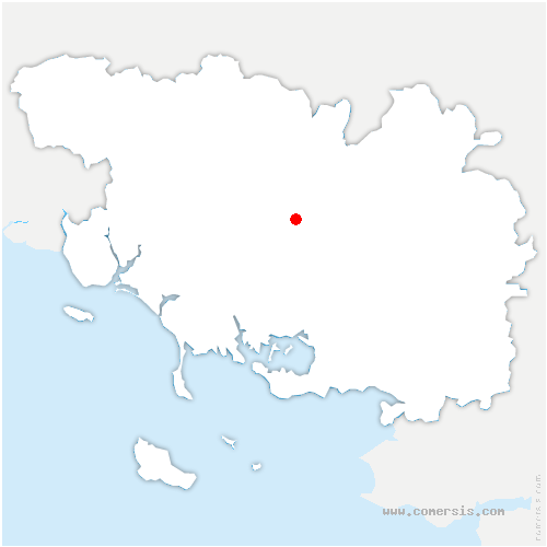 carte de localisation d'Andouillé-Neuville
