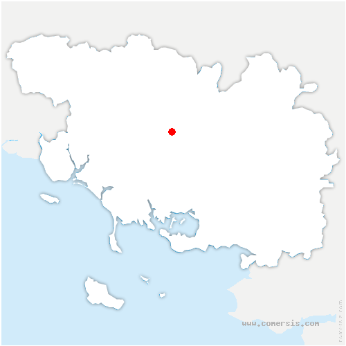 carte de localisation d'Aubigné