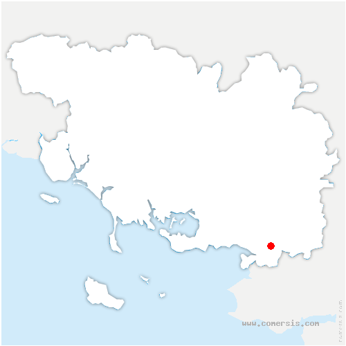 carte de localisation d'Availles-sur-Seiche