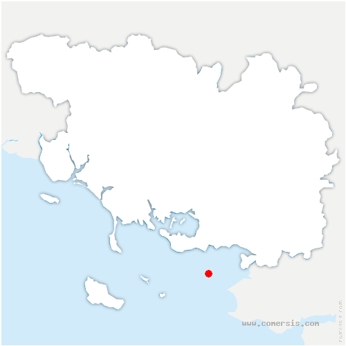 carte de localisation de Bénodet