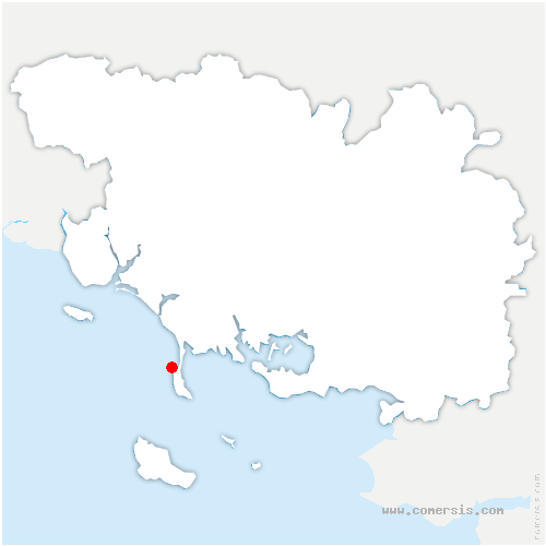 carte de localisation de Bon Repos sur Blavet