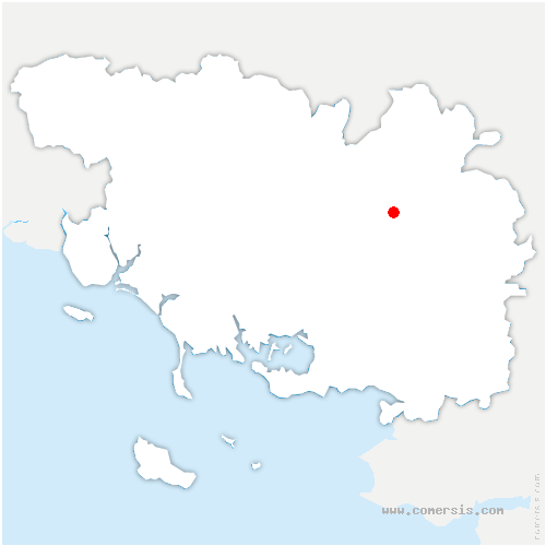 carte de localisation de Brennilis