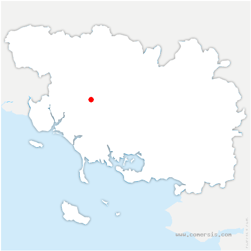 carte de localisation de la Chapelle-Chaussée