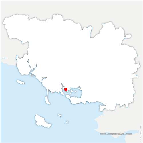 carte de localisation de Chartres-de-Bretagne