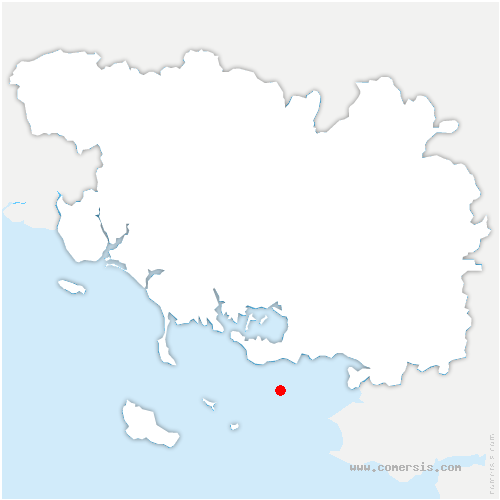 carte de localisation de Clohars-Fouesnant