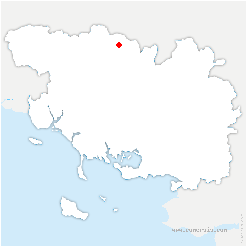 carte de localisation d'Epiniac