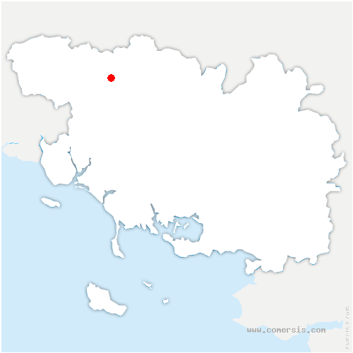 carte de localisation de Guémené-sur-Scorff