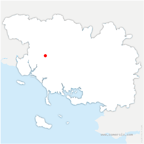carte de localisation de Inzinzac-Lochrist