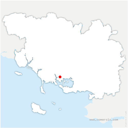 carte de localisation de Kerlaz