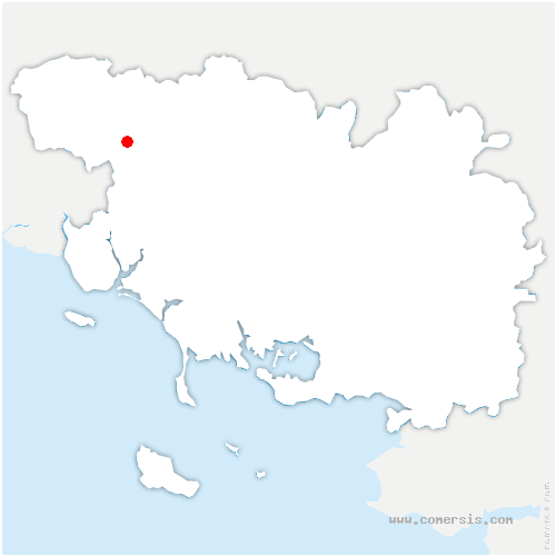 carte de localisation de Kernascléden