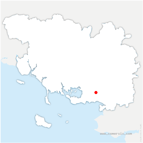 carte de localisation de Landudal