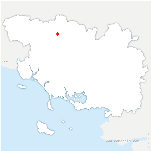carte de localisation de Lanhélin