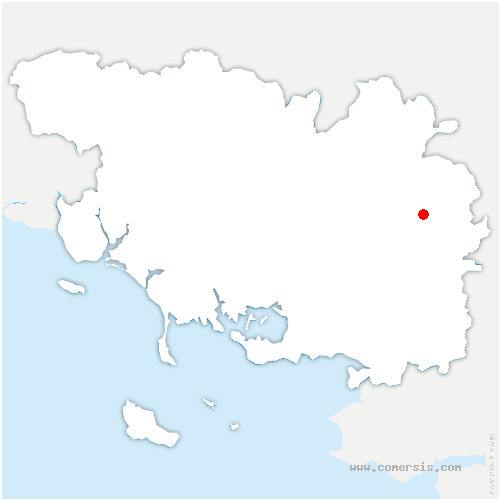 carte de localisation de Locmaria-Berrien