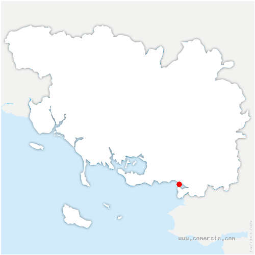 carte de localisation de Merdrignac