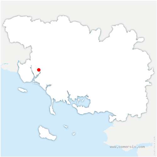 carte de localisation de Montauban-de-Bretagne 
