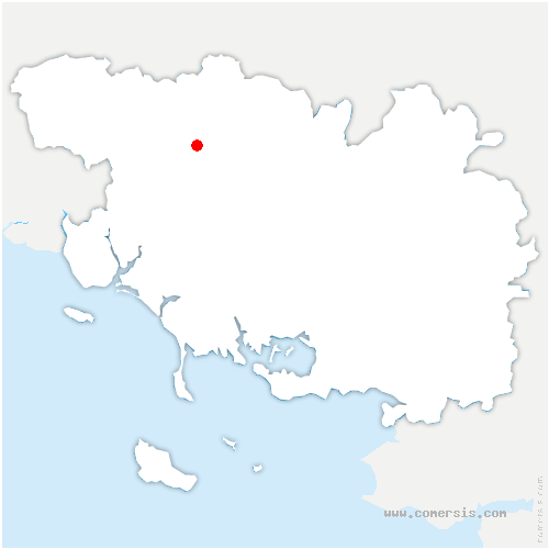 carte de localisation de Pleugueneuc