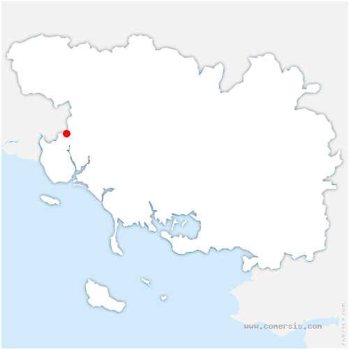 carte de localisation de Pont-Scorff