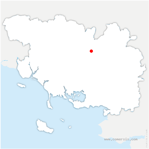 carte de localisation de Radenac