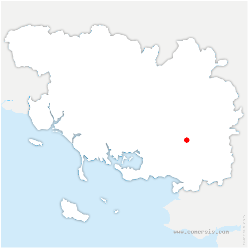 carte de localisation de Saint-Goazec