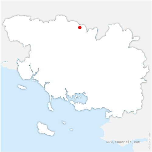 carte de localisation de Saint-Gonnery