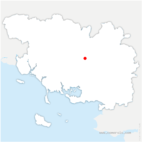 carte de localisation de Saint-Jean-Brévelay