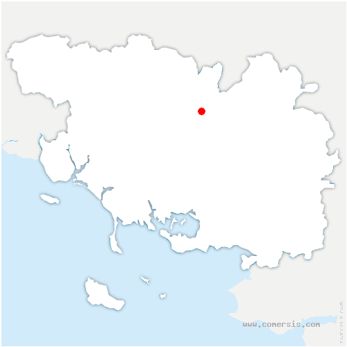 carte de localisation de Sens-de-Bretagne