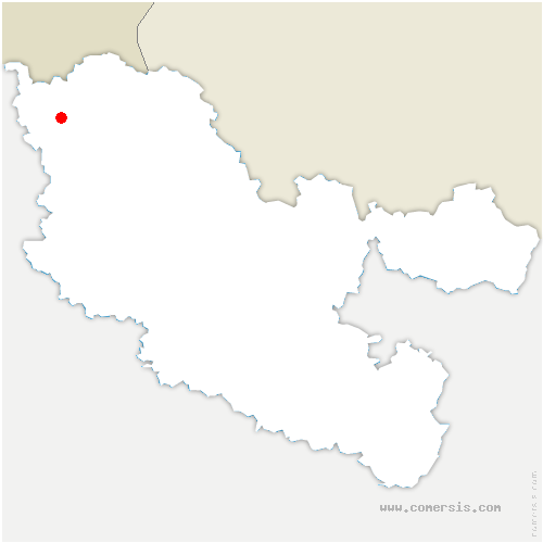 carte de localisation d'Algrange