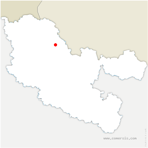 carte de localisation d'Alzing