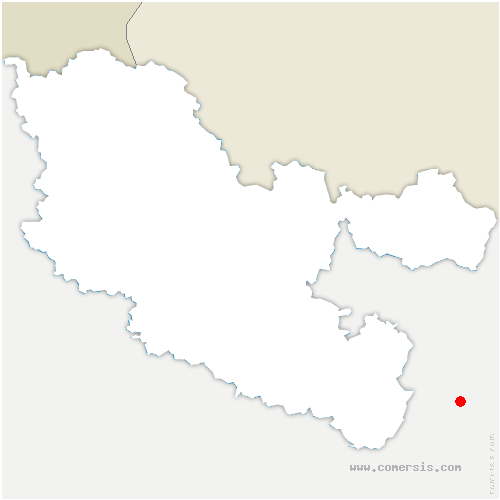 carte de localisation d'Angomont