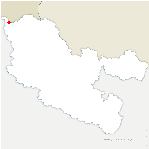 carte de localisation de Audun-le-Tiche