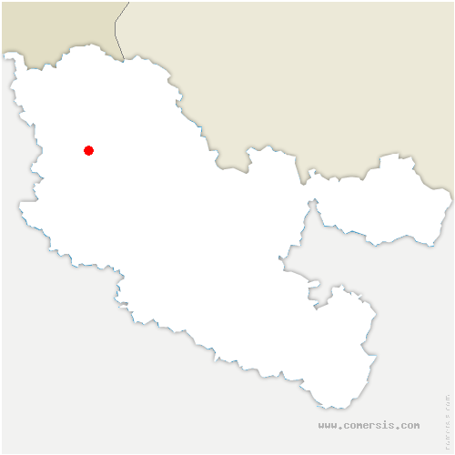 carte de localisation de Ay-sur-Moselle
