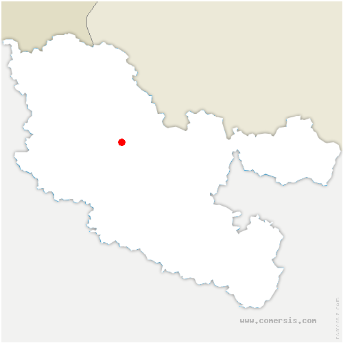 carte de localisation de Bannay