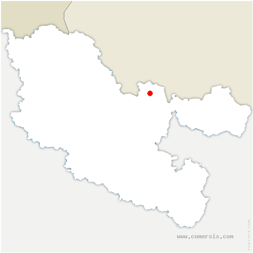 carte de localisation de Behren-lès-Forbach