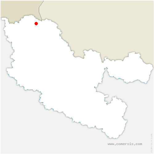 carte de localisation de Berg-sur-Moselle