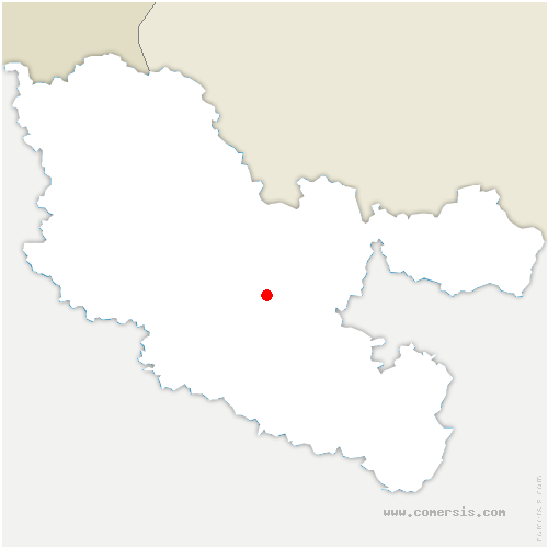 carte de localisation de Bérig-Vintrange