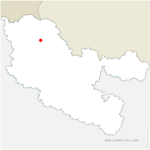 carte de localisation de Bust