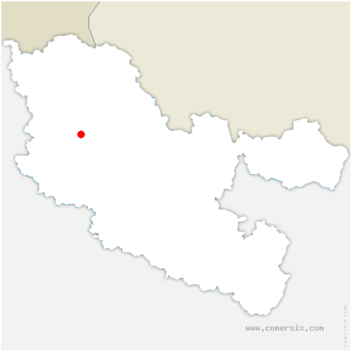 carte de localisation de Charly-Oradour