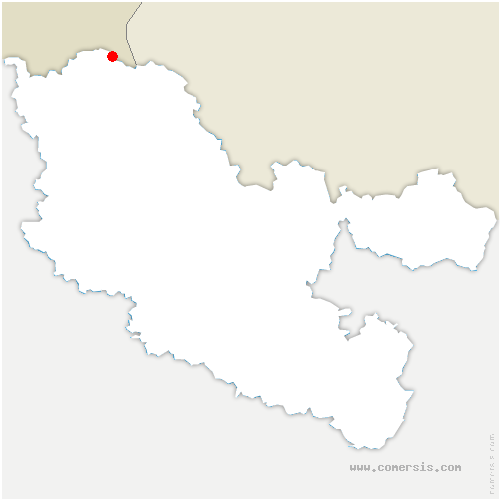 carte de localisation de Dehlingen