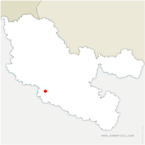 carte de localisation de Donjeux
