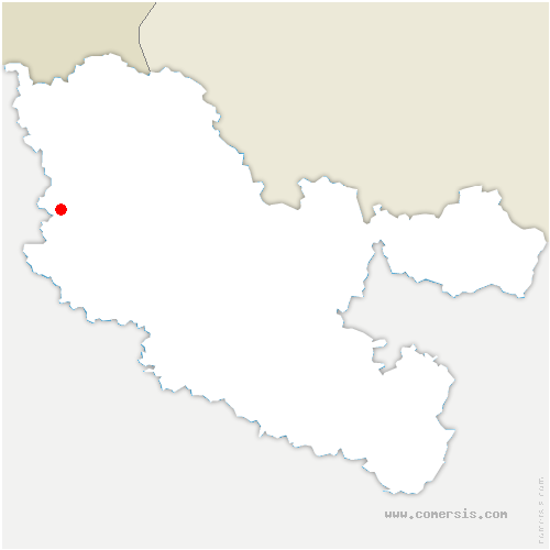 carte de localisation de Fèves
