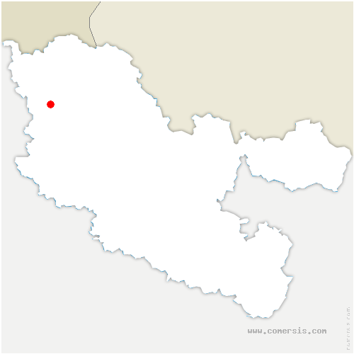 carte de localisation de Gandrange